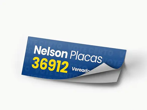 Adesivo de para-choque para campanha eleitoral