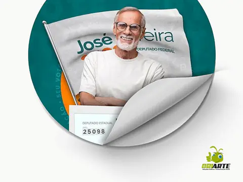 Adesivo praguinha e pragão para campanhas eleitorais