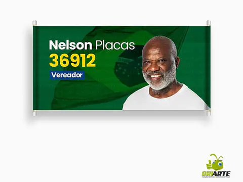 Faixas personalizadas para campanhas eleitorais