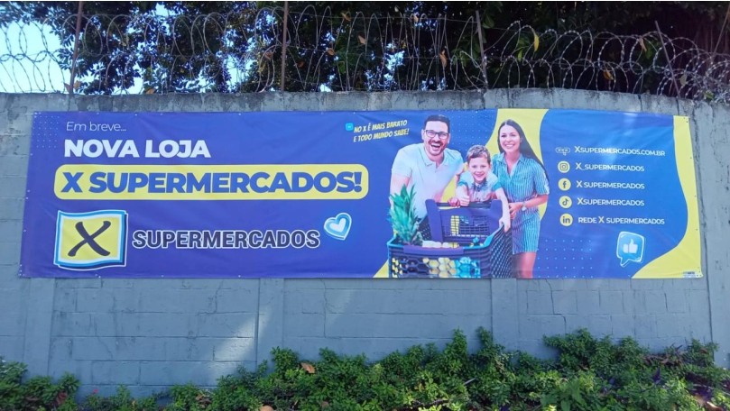 Faixa de lona personalizada